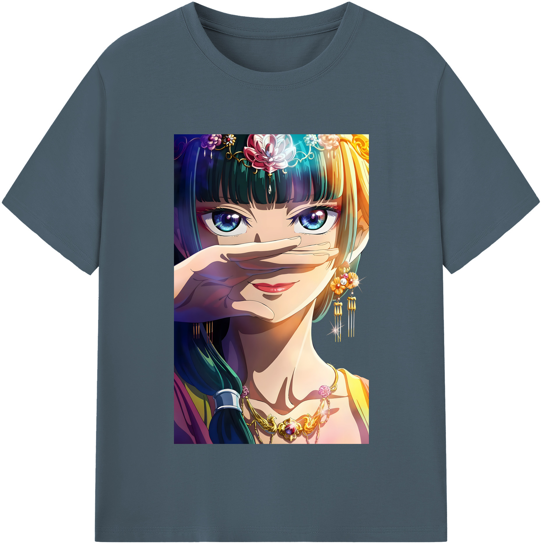（画像用） 薬屋のひとりごと The Apothecary Diaries 綿100％半袖Tシャツ（フロントプリント）